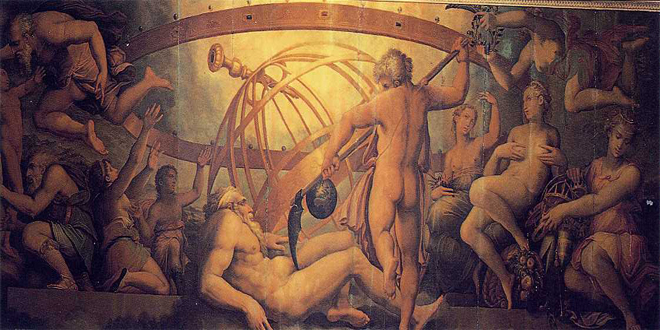 Origen del mundo según la mitología griega: castración de Uranos
